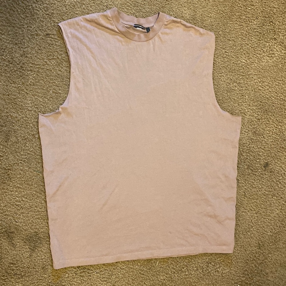 Oversized tank top in pink
